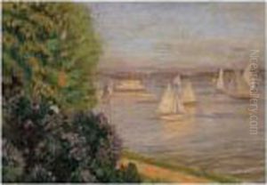 Seilas Pa Fjorden Ved Kongen (kongen, Sailing In The Estuary) by Thorolf Holmboe