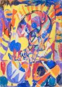 O.t. (abstrakte Komposition) by Adolf Hoelzel