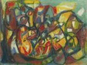 Anbetung. Um 1920. by Adolf Hoelzel