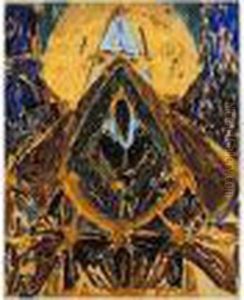 Farbkomposition (colourful Composition) by Adolf Hoelzel