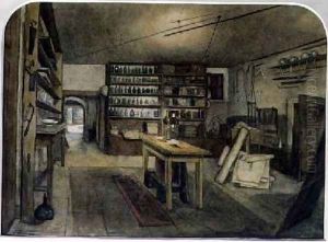 Faradays Electro-magnetic Laboratory 1852 by Harriet Jane Moore