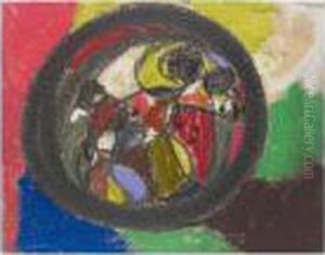Komposition Mit Breitem Bleistiftkreis (composition With Broad Pencil Circle)