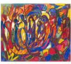 Komposition - Figuren In Kelchform (composition: Figures In A Calyx Form)