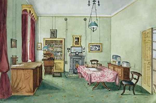 Michael Faradays Study on the second floor at The Royal Institution - view 1