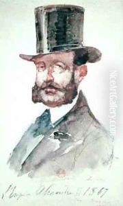 Emperor Alexander II 1818-81 at the Races 2nd June 1867