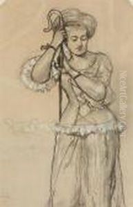 Shepherdess by Winslow Homer