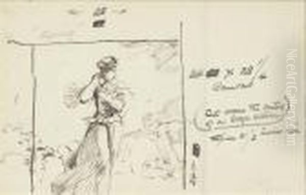 Spring:the Shepherdess Of Houghton Farm - view 1