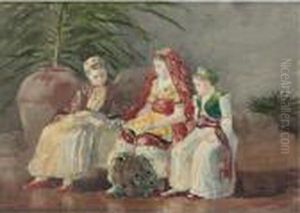 Children Under A Palm by Winslow Homer