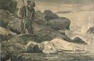 The Wreck Of The Atlantic- Cast Up By The Sea by Winslow Homer