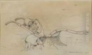 Girl Sitting On A Plow