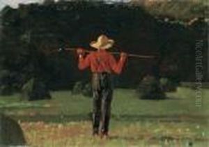 Farmer With A Pitchfork by Winslow Homer
