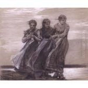 Three Girls by Winslow Homer