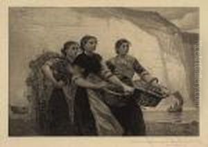 A Voice From The Cliffs<</b> by Winslow Homer