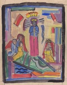 Cartoon For Queen Of Heaven by Evie Sydney Hone