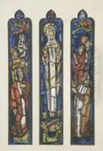 Design For Stained Glass Window
In The Church Of The Immaculateassumption, Farm Street, London by Evie Sydney Hone