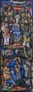 The Baptism (study For A Stained Glass Window) by Evie Sydney Hone