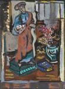 Saint On A Book by Evie Sydney Hone