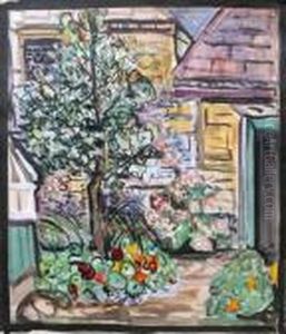 The Artists Back Garden by Evie Sydney Hone