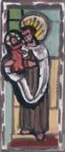 Study For Stained Glass Window by Evie Sydney Hone