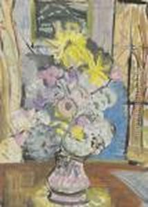 Still Life Of Flowers By Window Still Life Of Flowers By Window