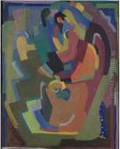 Untitled (mother And Child) by Evie Sydney Hone