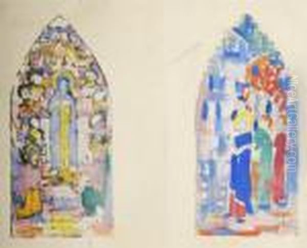 Virgin And Saints Study And Another (2) - view 1