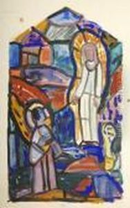 Study For A Stained Glass Panel by Evie Sydney Hone