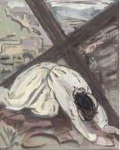 Ninth Station Of The Cross by Evie Sydney Hone
