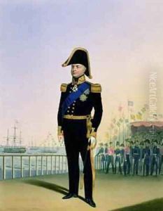 Portrait of King William IV 1765-1837 plate 14 from Costume of the Royal Navy and Marines