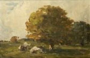 Cattle Resting In A Landscape
