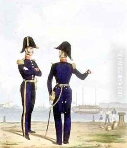Masters plate 10 from Costume of the Royal Navy and Marines