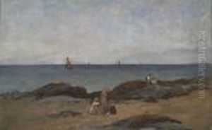 Children By The Seaside At Malahide