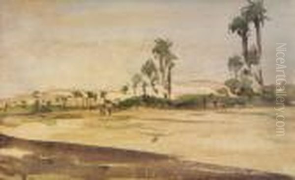 Study, Egypt, Mountains Over Nile - view 1