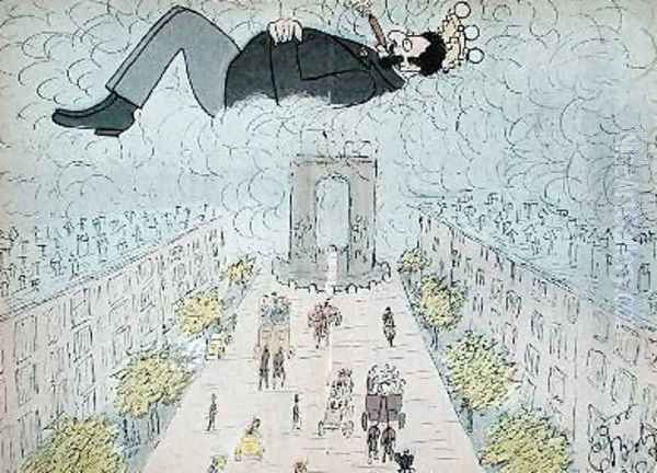 Anti-semitic caricature from Ohe Les Dirigeants by the artist 1896 - view 1