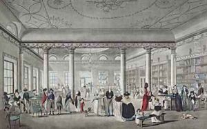 Halls Library at Margate 1789 by Malton, Thomas