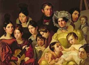 The Malatesta Family 1835 by Adeodato Malatesta or Malatesti