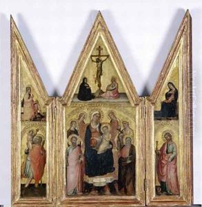 Triptych with Madonna and Child 1400