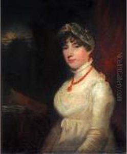 Portrait Of A Lady In White by John Hoppner