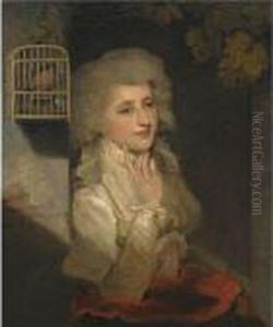 Portrait Of Elizabeth Gibbs, Mrs Young by John Hoppner