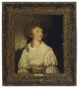 Portrait Of Mrs Guyon by John Hoppner