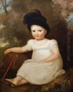 Portrait Of A Seated Child by John Hoppner