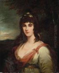 Ritratto Di Signora Con Fiori Nei Capelli