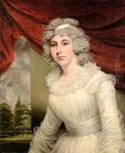 Portrait Of Mrs Rowney by John Hoppner