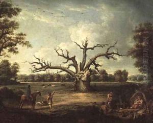 The Fairlop Oak Hainault Forest 1816 by Henry Milbourne