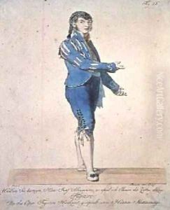 Figaro valet to Count Almaviva from The Marriage of Figaro by Wolfgang Amadeus Mozart 1756-91 by Johann Nepomuk Muxel
