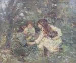 Picking Flowers by Edward Atkinson Hornel