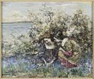 Gathering Wild Flowers, Brighouse Bay by Edward Atkinson Hornel