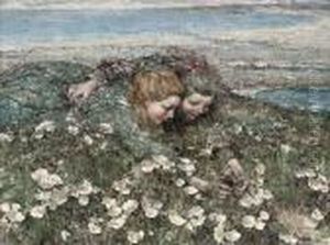 The Red Admiral by Edward Atkinson Hornel