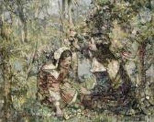 Picking Wildflowers by Edward Atkinson Hornel