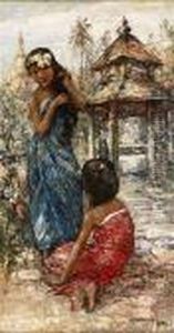 Burmese Girls by Edward Atkinson Hornel